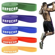 HAPBEAR Pull Up Assistance Bands - Resistance Bands Set of 5 - Exercise Bands for Pull Up, Workout, Stretching, Physical Therapy, Muscle Training