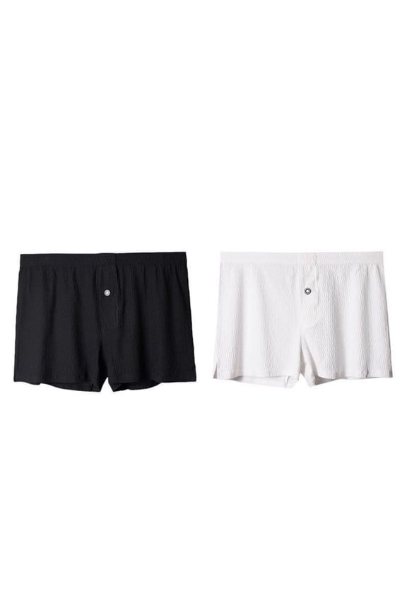 2 Pack Men's Boxers Short Boxer for Men Soft Comfortable Casual Breathable Underwear