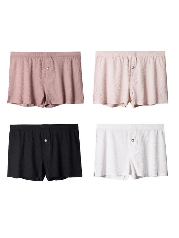 4 Pack Men's Boxers Short Boxer for Men Soft Comfortable Casual Breathable