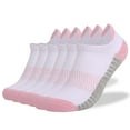 thumbnail image 1 of HAPIMO 6 Pairs, Solid Color Socks Slipper Sports Socks Breathable Xmas Gifts for Women Men Winter Cotton Socks Warm Running Athletic Socks Ankle Socks Pink, 1 of 3