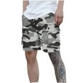 thumbnail image 1 of HAPIMO Camo Casual Outings Sports Shorts Elastic Waist Drawstring Lightweight Relaxed Fit Breathable Comfy Shorts for Beach Vacation Men's Shorts Camouflage Shorts Camouflage XX-Large, 1 of 9