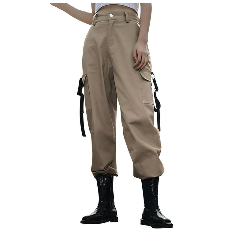 Cargo pants for women with pockets clearance Fashion Women's