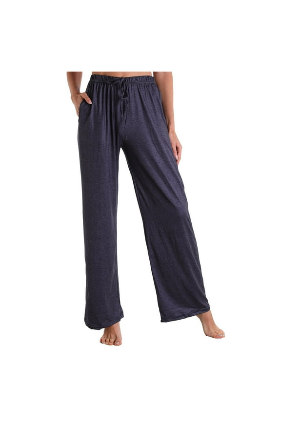 Cotton Linen Straight Pants with Pocket for Women Elastic Waist Drawstring Trousers Leisure Relaxed Trendy Clothes Retro Solid Color Gray XXL