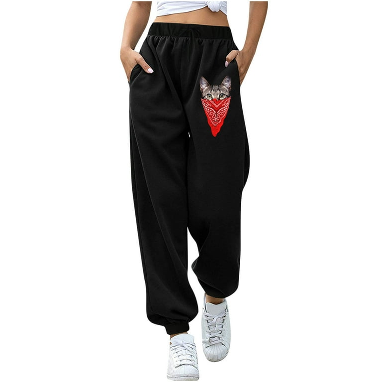 HAPIMO Discount Plush Sweatpants for Women Teens Fall Fashion
