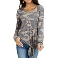 thumbnail image 1 of HAPIMO Discount Sweatshirt for Women Pocket Drawstring Pullover Tops Camouflage Graphic Print Long Sleeve Relaxed Womens Hoodie Sweatshirt Teen Girls Clothes Camouflage M, 1 of 9