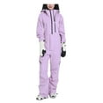 thumbnail image 1 of HAPIMO Women's One Pieces Ski Suits Jumpsuits Winter Outdoor Waterproof Snowsuits for Outdoor Snow Ski Sports Outwear Purple XL, 1 of 7