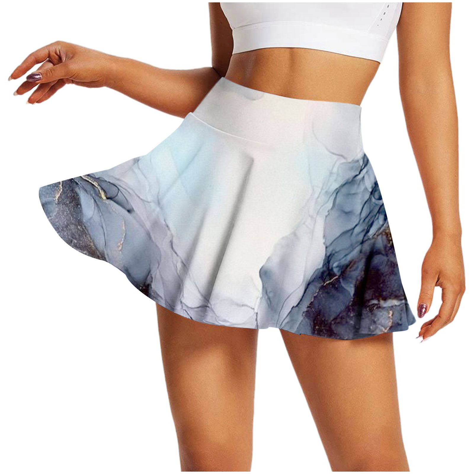 HAPIMO Discount Women's Summer Pleated Tennis Skirts Athletic Stretchy