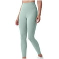 thumbnail image 1 of HAPIMO Women's Yoga Pants High Waist Tummy Cross Control Workout Pants Pockets Stretch Athletic Slimming Running Yoga Leggings for Women Mint Green L, 1 of 5
