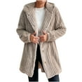 thumbnail image 1 of HAPIMO Discount Womens Fashion Open Front Fuzzy Cardigan Sweaters Batwing Sleeve Lightweight Oversized Loose Knit Sweater Teen Girls Clothes Beige XL, 1 of 6