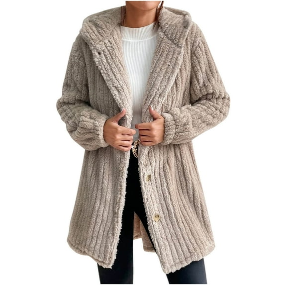 HAPIMO Discount Womens Fashion Open Front Fuzzy Cardigan Sweaters Batwing Sleeve Lightweight Oversized Loose Knit Sweater Teen Girls Clothes Beige XL
