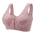 thumbnail image 1 of HAPIMO Everyday Bra Wireless for Women Open Front Ultra Light Lingerie Push-up Comfort Daily Brassiere Underwear Pink L, 1 of 6
