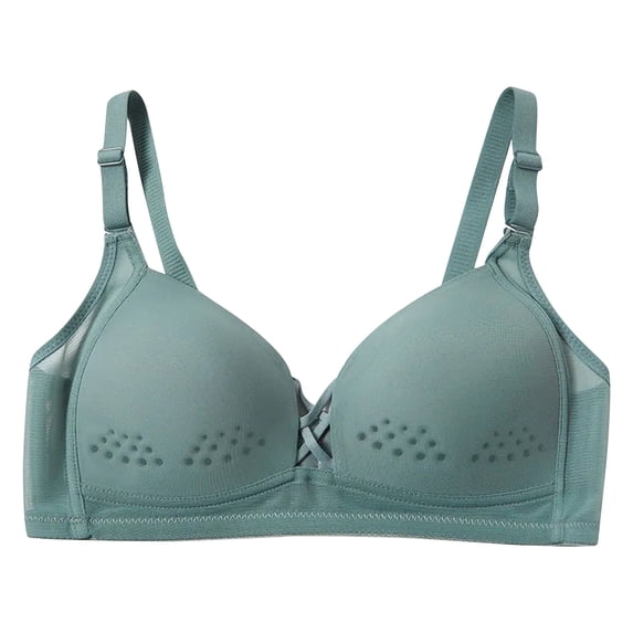 HAPIMO Everyday Bra Wireless for Women Push-up Ultra Light Lingerie Comfort Daily Seamless Smoothing Brassiere Underwear Green XL