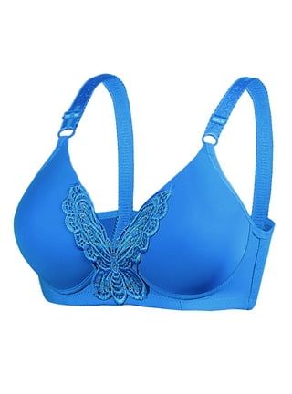 MarinaVida Sexy Women Bra Front Closure Lace Bra Butterfly