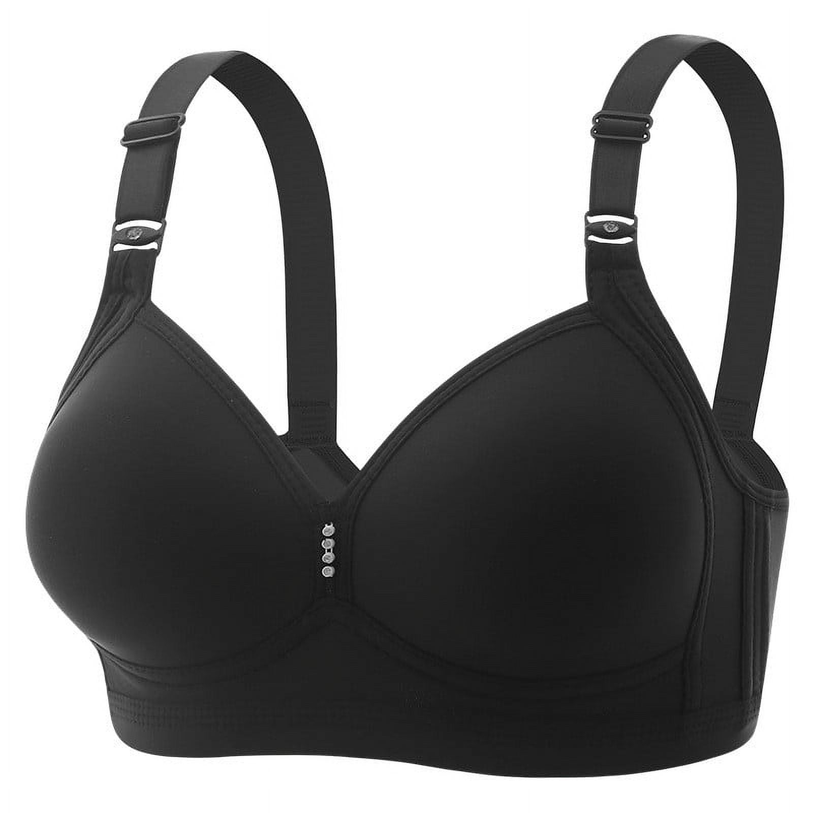 Buy Wirefree Non Padded Soft Touch Microfiber Elastane Full Coverage  Minimizer Bra with Broad Cushioned Fabric Strap - Black 1841