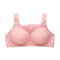 thumbnail image 1 of HAPIMO Everyday Bras for Women Comfort Daily Brassiere Stretch Underwear Anti-Sagging Lingerie Front Buckle Nursing Camisole Gathered Wire Free Sales Rose Gold S, 1 of 8