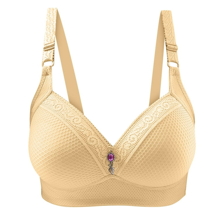 HAPIMO Everyday Bras for Women Gathered Wire Free Stretch