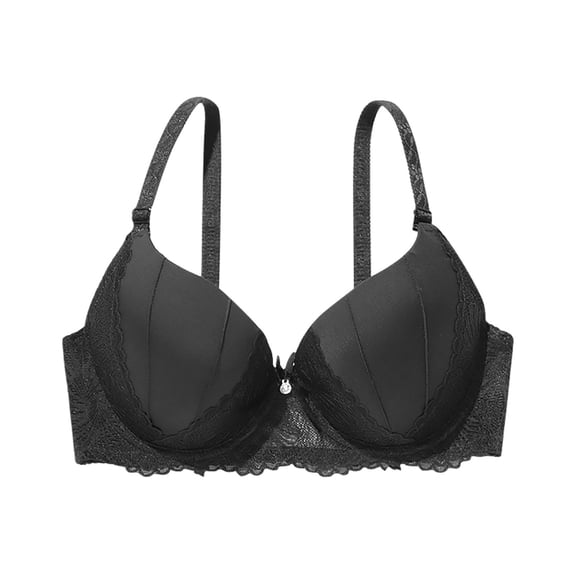 HAPIMO Everyday Bras for Women Solid Lace Plus Size Camisole Bralette Ultra Light Lingerie Comfort Daily Brassiere Stretch Underwear Gathered Wire Free Discount