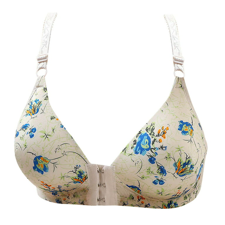 HAPIMO Everyday Bras for Women Stretch Underwear Flower Print