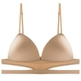 thumbnail image 1 of HAPIMO Everyday Bras for Women Stretch Underwear Soft Ultra Light Push Up Lingerie Seamless Wrap Chest Camisole Comfort Daily Brassiere Gathered Wireless Khaki XL, 1 of 8