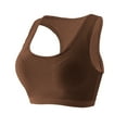 thumbnail image 1 of HAPIMO Everyday Sports Bra Wireless for Women Ultra Light Lingerie Shockproof Camisole Comfort Daily Seamless Smoothing Brassiere Underwear Brown, 1 of 6