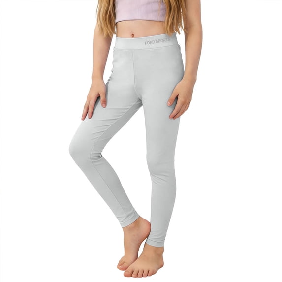 HAPIMO Girls Kids Solid Stretchy Yoga Pants Elastic Waist Breathable Trousers for Dance and Yoga Green 6 Years