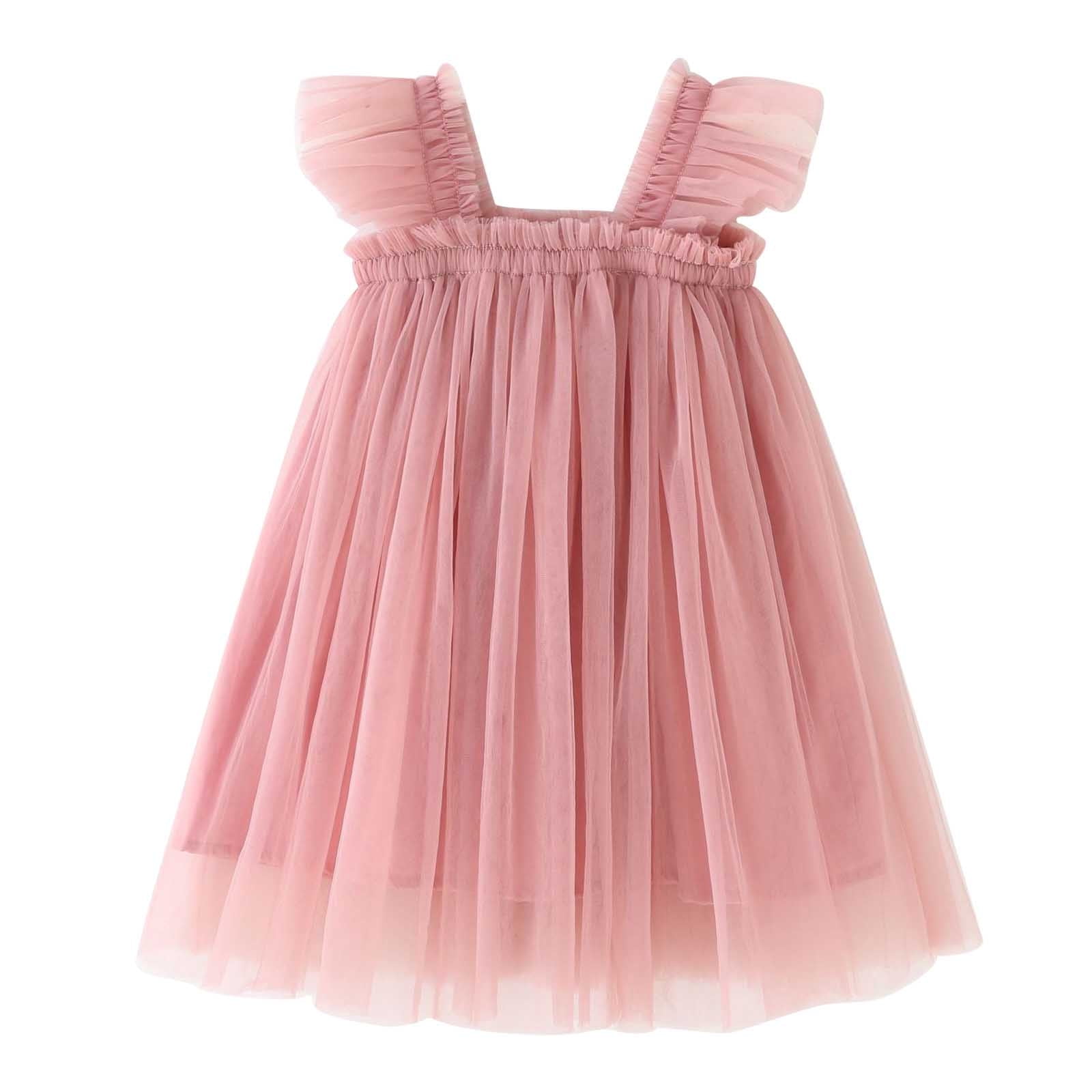 Rahigo - A Line Pattern Dress & Knickers -  Baby Pink