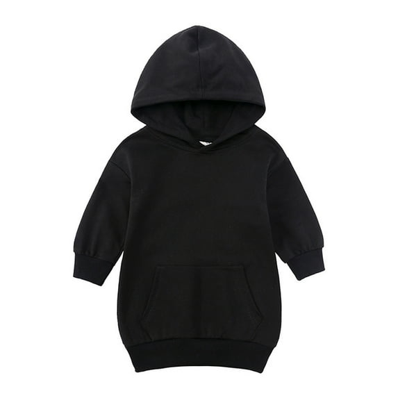 HAPIMO Girls's Straight Fall Dress with Pocket Stripe Princess Dress Holiday Long Sleeve Lovely Relaxed Comfy Round Neck Cute Cartoon Black 2-3 Y