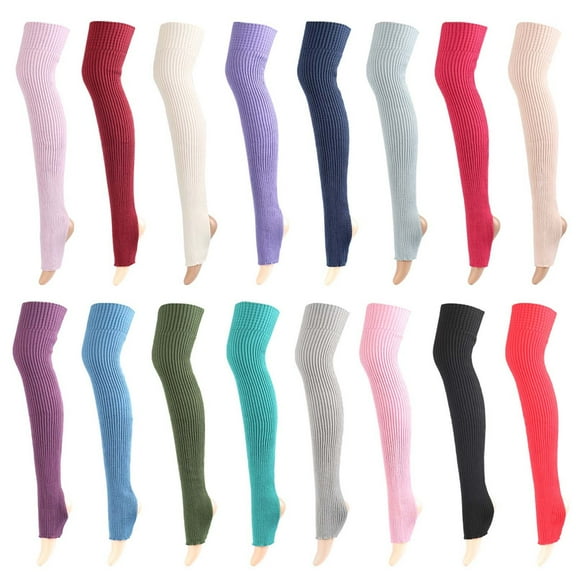 HAPIMO Knee High Socks Yoga Fuzzy Socks Solid Color Socks Slipper Winter Thermal Cotton Socks Warm Xmas Gifts for Women Men Leg Warmers Breathable Green