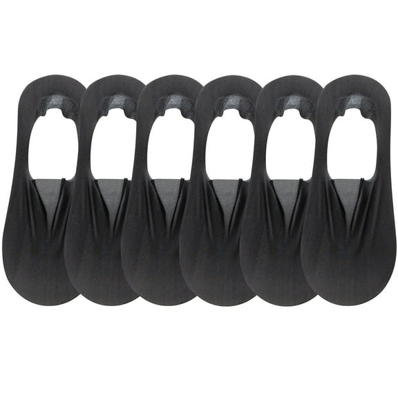 HAPIMO Low Cut Ped Socks Breathable Summer Silk Socks 6 Pairs, Moisture-Wicking No Show Socks Thin Hidden Socks Moisture-Wicking Xmas Gifts for Women Men Black