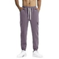 thumbnail image 1 of HAPIMO Men's Jogger Pants Cargo Sweatpants Outdoors Running Elastic Waist Drawstring Casual Relaxed Sport Dungarees Holiday Solid Color Trendy Trousers Athletic Purple M, 1 of 8