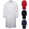 thumbnail image 1 of HAPIMO Men's Muslim Islamic Ramadan Jubbah Fashion Solid Comfy Long Sleeve Tops Stand Collar Button Down Tees Saudi Arab Long Kaftan Robe Holiday Black M, 1 of 4