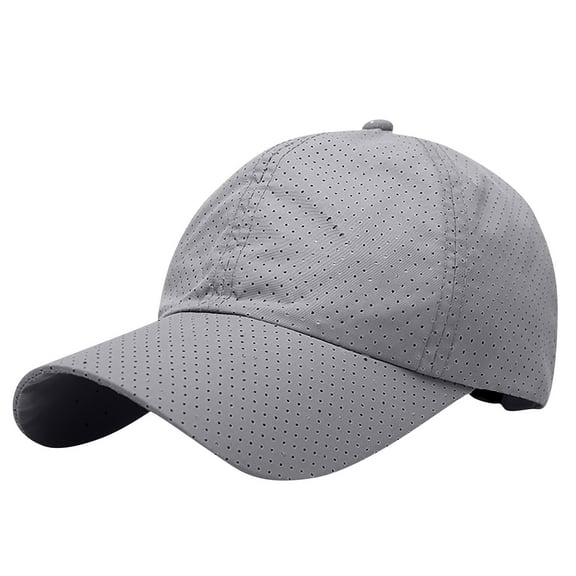 HAPIMO Mens Hats Outdoor Casual Hat Breathable Baseball Caps Sun Protection Hats for Fishing Hiking Camping Mountain Gray Free Size