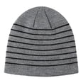 thumbnail image 1 of HAPIMO Mens Hats Solid Beanie Winter Hats Cable Knit Beanie Cuffed Fisherman Beanie Thickened Warm Fleece Hat Daily Casual Skull Cap Gray Free Size, 1 of 2