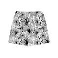thumbnail image 1 of HAPIMO Mens Trends Swim Trunks Holiday Beach Pants Board Shorts Tie Dye 3D Print Trousers Summer Swimwear Pocket Elastic Drawstring Bathing Suits Rollbacks White M, 1 of 3