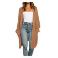 thumbnail image 1 of HAPIMO Stylish Cable Knit Dual Pocket Cardigan Long Ankle Length Floor Length Trending Maxi Cardigans for Women Teen Girls Clothes Brown M, 1 of 7