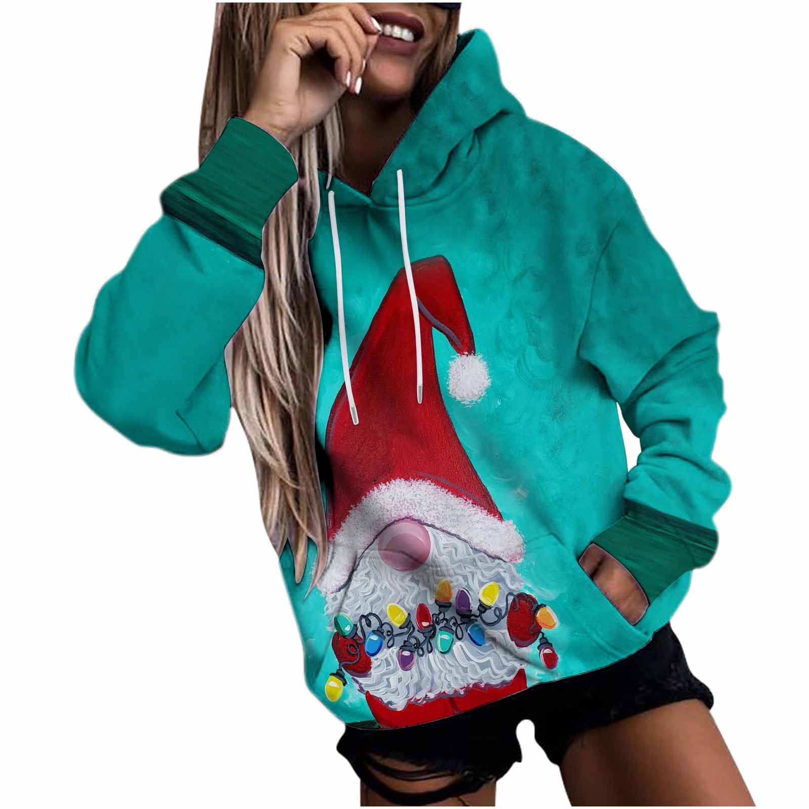 HAPIMO Rollbacks Sweatshirt for Women Long Sleeve Christmas