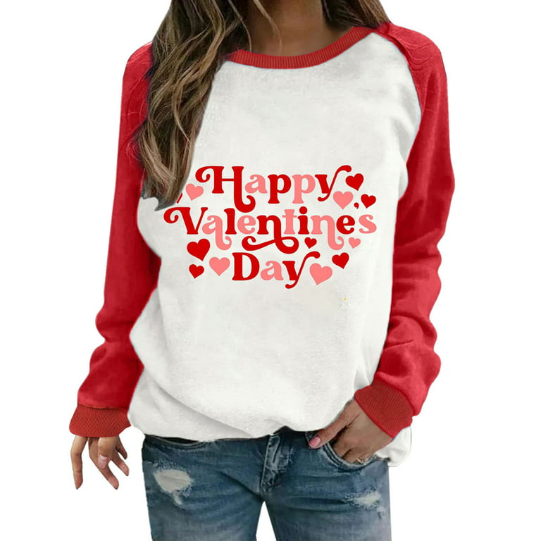 HAPIMO Rollbacks Valentine's Day Shirts for Women Womens Cozy
