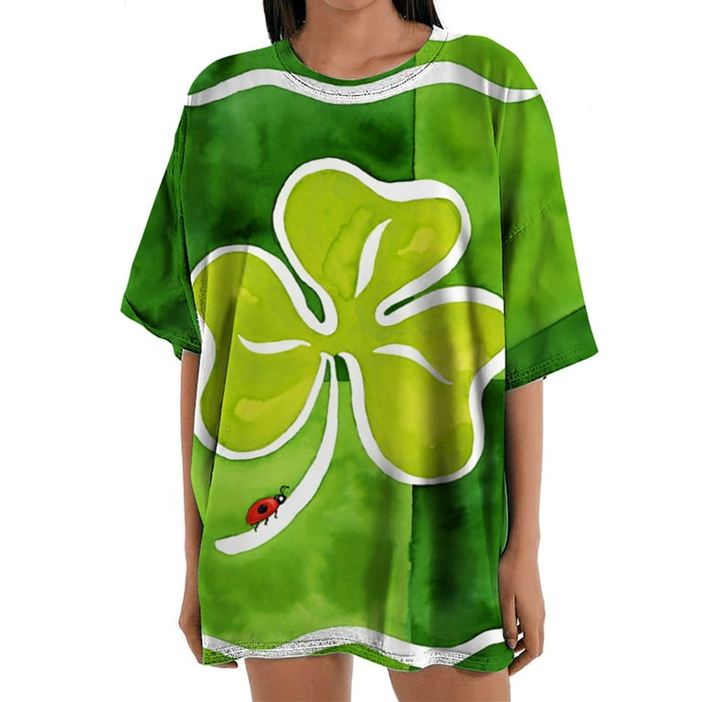 HAPIMO Rollbacks Women's St.Patrick's Day Shirt Long Raglan Sleeve