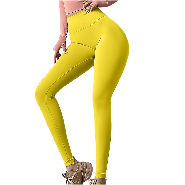 HAPIMO Rollbacks Women's Yoga Pants Stretch Athletic Tummy Control Workout  Pants High Waist Slimming Hip Lift Tights Running Yoga Leggings for Women