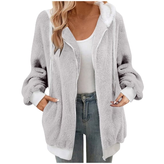 HAPIMO Rollbacks Womens Fashion Open Front Fuzzy Cardigan Sweaters Batwing Sleeve Lightweight Oversized Loose Knit Sweater Teen Girls Clothes Gray XXL