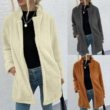 HAPIMO Rollbacks Womens Fashion Open Front Fuzzy Cardigan Sweaters Batwing Sleeve Lightweight Oversized Loose Knit Sweater Teen Girls Clothes Khaki XL