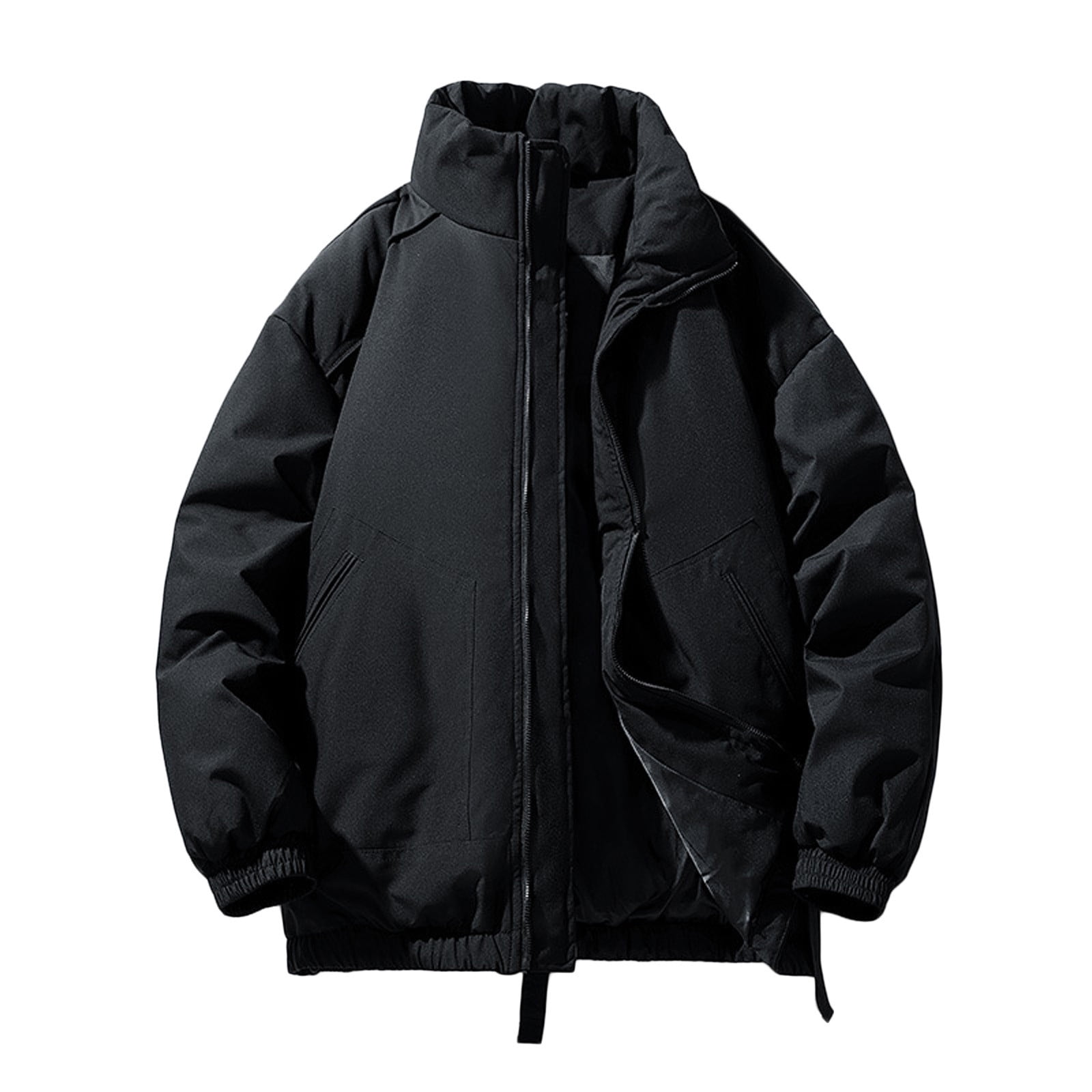 HAPIMO Sales Men's Fashion Puffer Jacket Color Patchwork Zipper