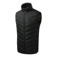 thumbnail image 1 of HAPIMO Sales Men's Heated with Battery Pack Zipper Lightweight Down Rechargeable Electric Dual Control Heated Apparel with 11 Heating Panels with Pocket Black S, 1 of 7