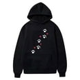 thumbnail image 1 of HAPIMO Sales Sweatshirt for Women Button Pocket Drawstring Pullover Tops Solid Color Long Sleeve Relaxed Womens Hoodie Sweatshirt Teen Girls Clothes Black M, 1 of 2