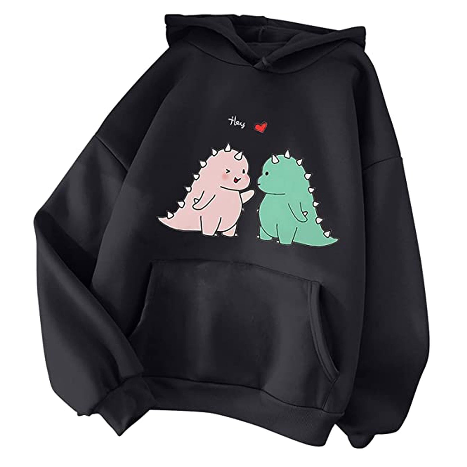 HAPIMO Savings Sweatshirt for Women Pocket Drawstring Pullover Tops Cute  Animal Graphic Print Long Sleeve Relaxed Fit Womens Hoodie Sweatshirt Teen  Girls Clothes Gray S 