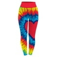 thumbnail image 1 of HAPIMO Sales Women's Tie Dye Yoga Pants Slimming Stretch Athletic High Waist Tummy Control Workout Pants Hip Lift Tights Running Yoga Leggings for Women Red M, 1 of 3