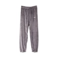 thumbnail image 1 of HAPIMO Sales Womens Fuzzy Fleece Pants Warm Cozy Pjs Bottoms Fleece Sweatpants Pants Fluffy Sleepwear with Drawstring Purple Free, 1 of 4