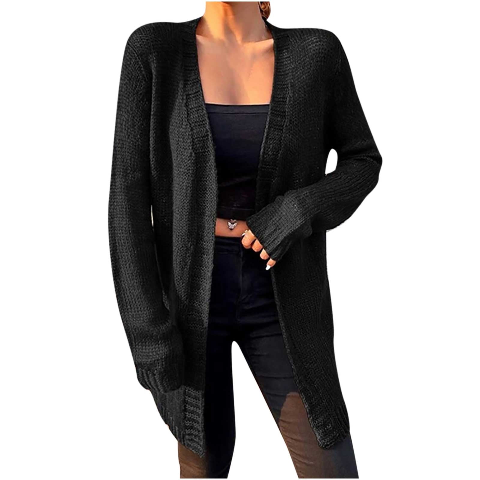 Ankle length hotsell black cardigan