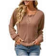 thumbnail image 1 of HAPIMO Sweaters for Women Lantern Sleeve V-Neck Knitwear Solid Color Casual Loose Jumper Chunky Pullover Womens Sweaters Fall Fashion Yellow M, 1 of 4