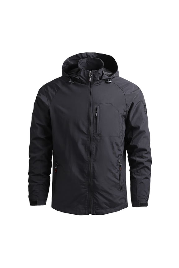 UnOutdoor Soft Rushing Jacket Fall Zipper Multi Pocket Waterproof Camouflage Mountaineering Clothing Jacket Black XXXXXL